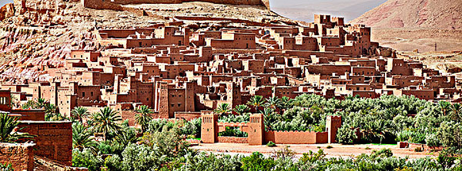 历史,牢固,沙漠,城市,驼队,路线,撒哈拉沙漠,玛拉喀什,世界遗产,摩洛哥