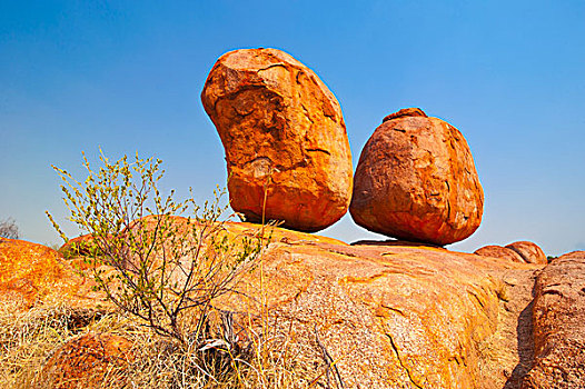 花冈岩,漂石,魔鬼石,自然保护区,北部地区,澳大利亚,大洋洲