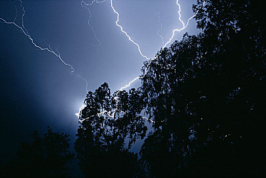 闪电,风暴,约翰内斯堡,南非