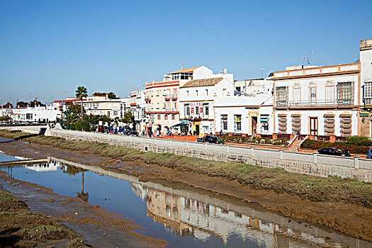 白色,建筑,反射,水,安达卢西亚,西班牙