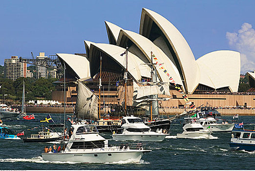 船,悉尼港,悉尼歌剧院,悉尼,澳大利亚