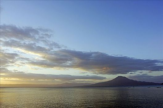 鹿儿岛,日出,上方,海洋