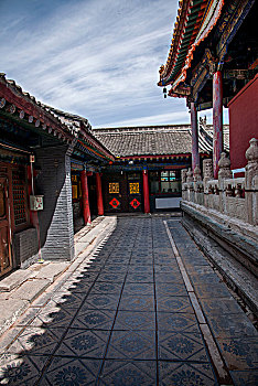 山西忻州市五台山菩萨顶寺院僧房