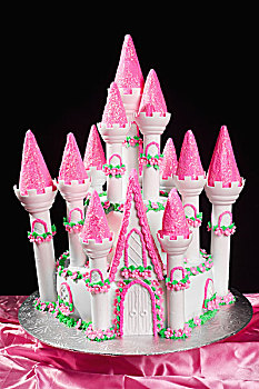 蛋糕,形状,公主,城堡,艾伯塔省,加拿大