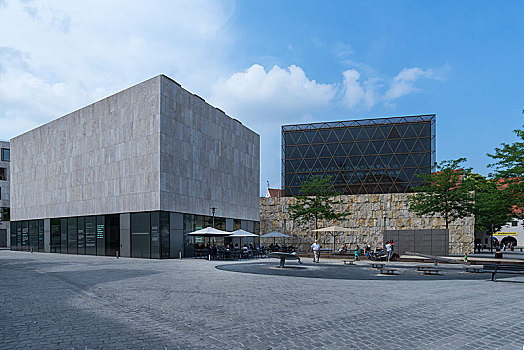 犹太,犹太会堂,左边,博物馆,慕尼黑,上巴伐利亚,巴伐利亚,德国,欧洲