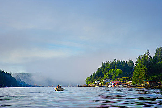 渔村,温哥华岛,不列颠哥伦比亚省,加拿大