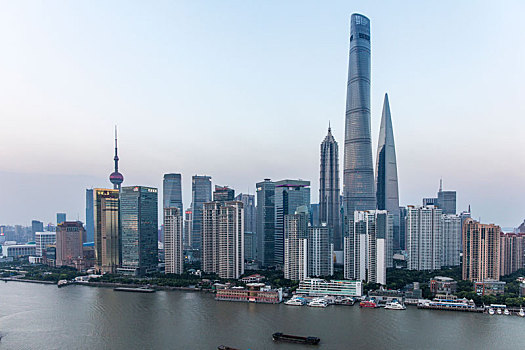 上海,黄浦江,两岸,夜景