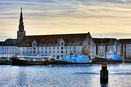 船屋,港口,哥本哈根,丹麦,欧洲