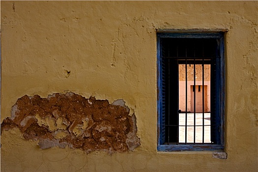 桑给巴尔岛,监狱,岛屿,老,窗户,打开
