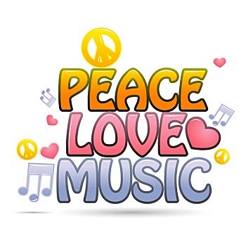 平和,喜爱,音乐