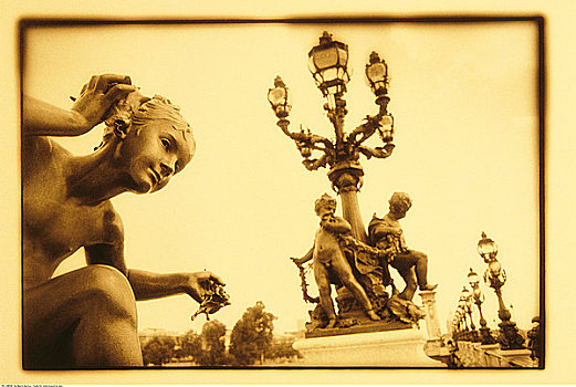 雕塑,亚历山大三世,巴黎,法国