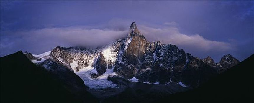 顶峰,夏蒙尼,法国,阿尔卑斯山