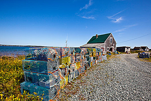 捕虾器,格兰德港,大马南岛,芬地湾,新布兰斯维克,加拿大