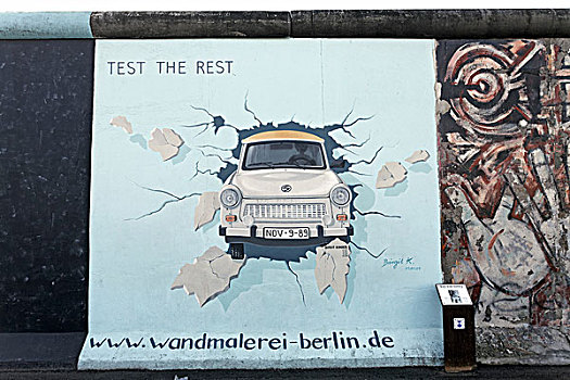 柏林,墙壁,描绘,儿童,东方,画廊,弗里德里希,地区,德国,欧洲