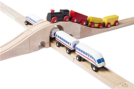 木制玩具,火车,铁路