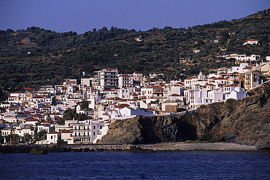 希腊,爱琴海,斯科派洛斯岛,乡村