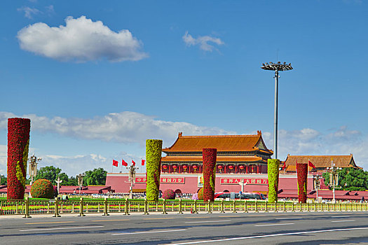 昨天北京天安门的远视图