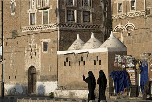 也门,萨那,老城,女人