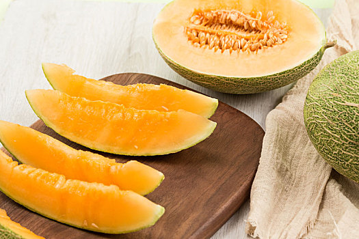 新鲜美味的哈密瓜