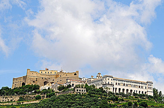 要塞,博物馆,那不勒斯,坎帕尼亚区,意大利,欧洲
