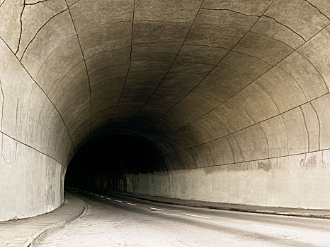 道路,消失,拱形,隧道,洛杉矶,美国