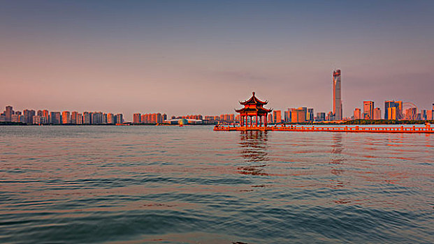 金鸡湖风景