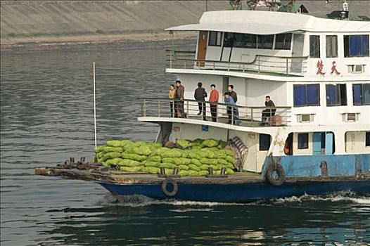 中国,河船,长江,河