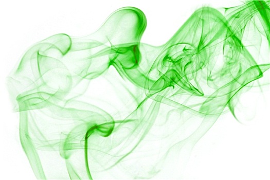 彩色,绿色,吸烟