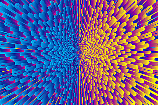 彩色线构图放射状抽象背景