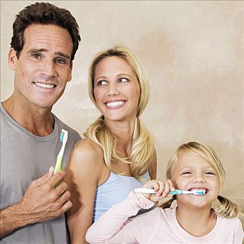 家庭,刷牙,浴室