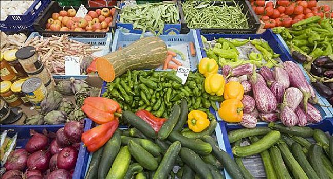 蔬菜,市场,马略卡岛,西班牙