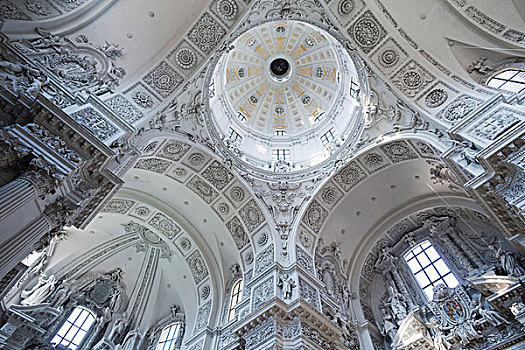 室内,教堂,慕尼黑,巴伐利亚,德国