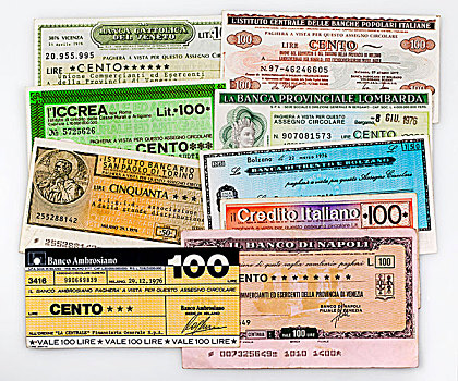 意大利,支票,紧急,钱,纸,里拉,欧洲