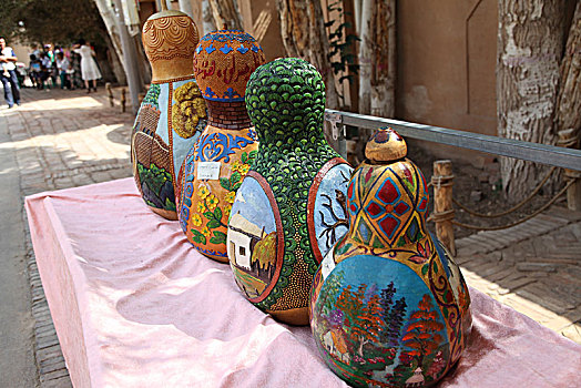 维吾尔族葫芦手工艺品