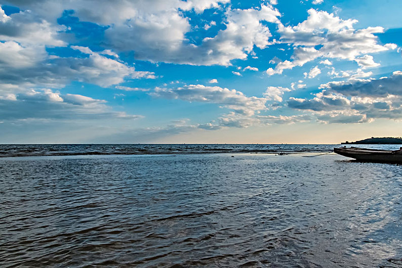 河北省秦皇島市山海關渤海灣外灘景觀