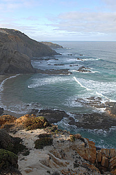 葡萄牙,西海岸,自然,海洋,海岸