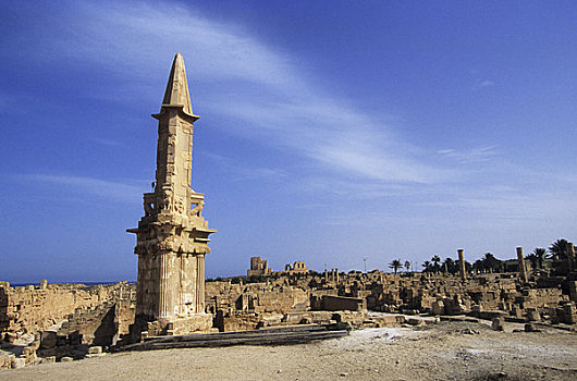 利比亚,靠近,的黎波里,萨布拉塔,陵墓,公元前2世纪