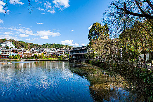 云南省腾冲市和顺古镇野鸭湖