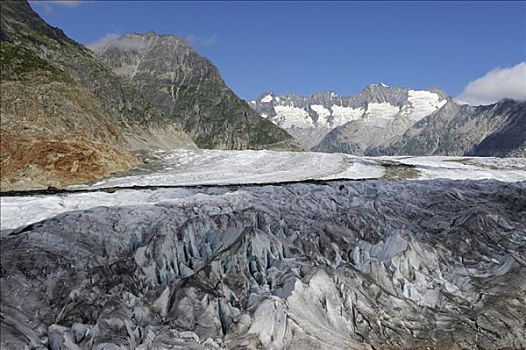 冰河,心形,世界遗产,沃利斯,瑞士,欧洲