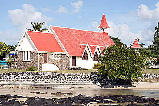 老,教堂建筑,北方,毛里求斯,非洲