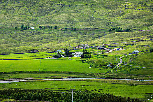 苏格兰高地,靠近,苏格兰,英国