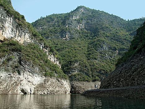 晴朗,风景,河