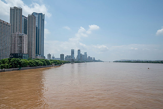 长沙城市风光－湘江,橘子洲及湘江两岸