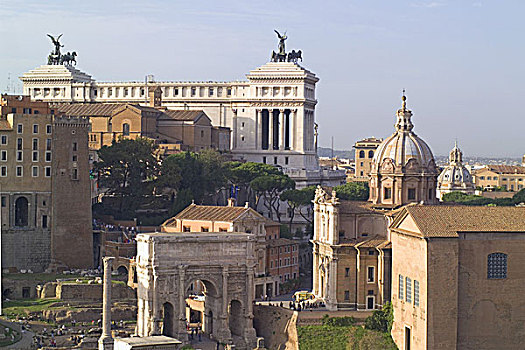 意大利,罗马,风景,城市,教堂,国家纪念建筑,建筑,文化,景象