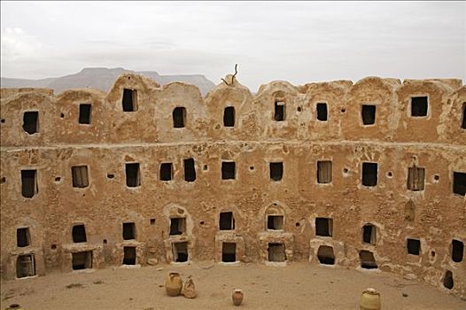 谷仓,乡村,利比亚,12世纪,一个,建筑