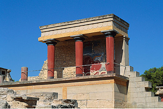 宫殿,克诺索斯,伊拉克利翁,克里特岛,希腊