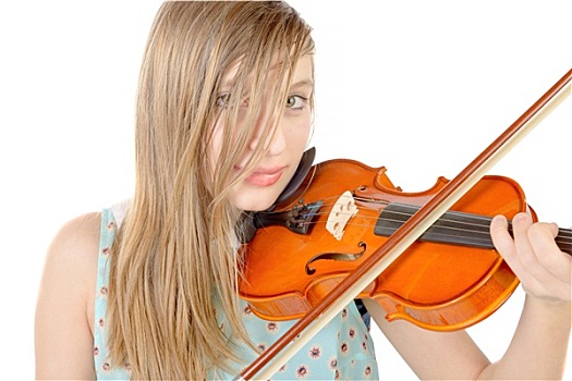 少女,长发,小提琴