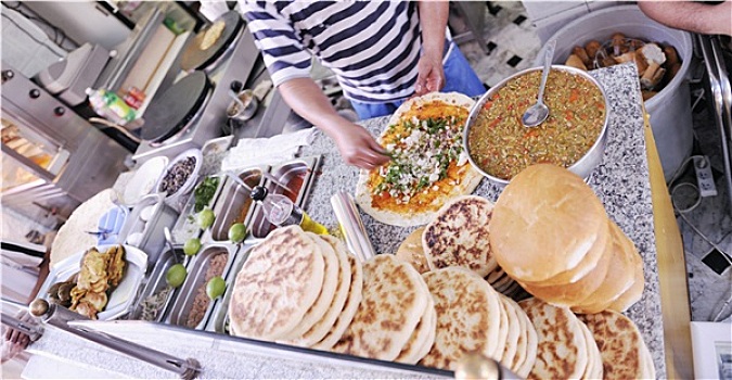 有机,健康食物,街边市场,突尼斯,非洲