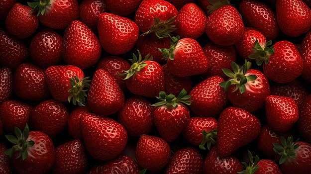新鲜可口的红草莓