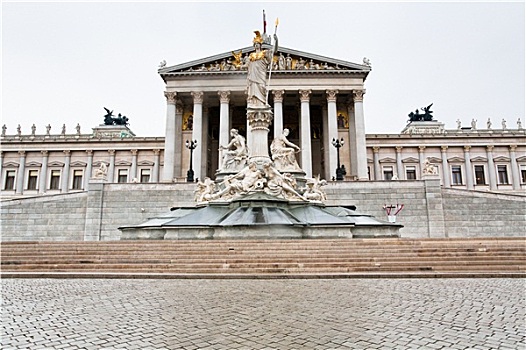雕塑,正面,议会,维也纳